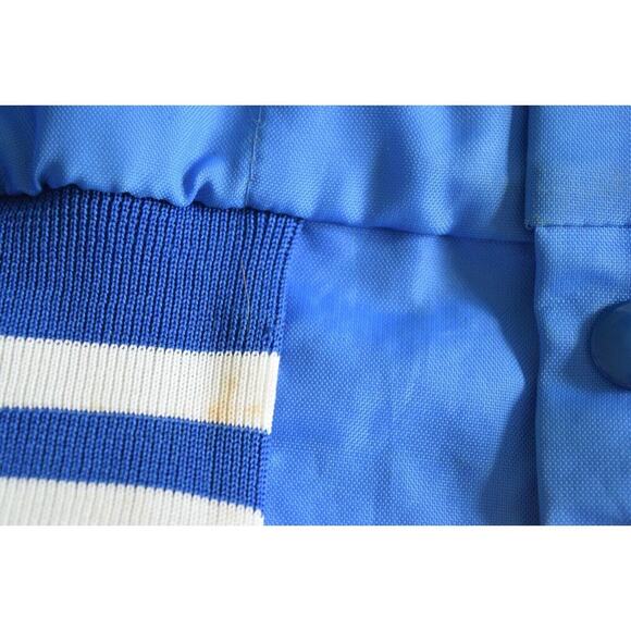 Vintage Softball Don-Alleson Athletic Satin Jacket Blue State Championship Sz L - Picture 7 of 10